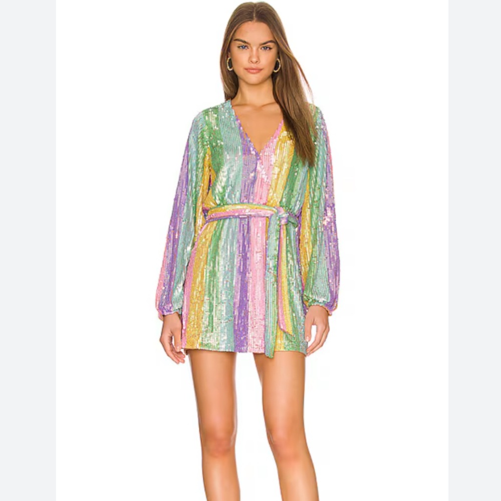 Show Me Your Mumu Wear Me Out Rainbow Sequin Dress - Eras Tour Outfit
